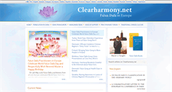 Desktop Screenshot of clearharmony.net